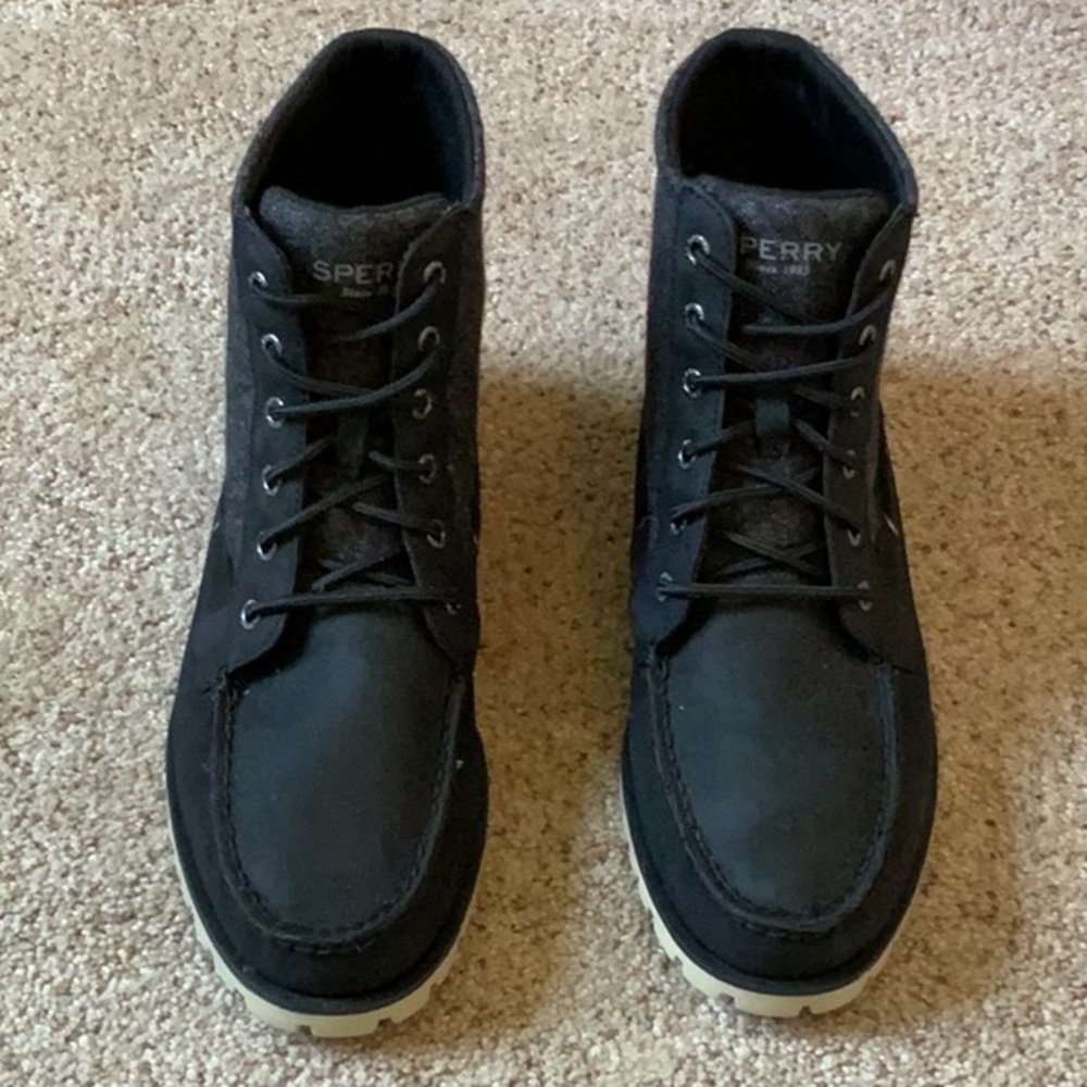 Mens top-sider suede sperry boots